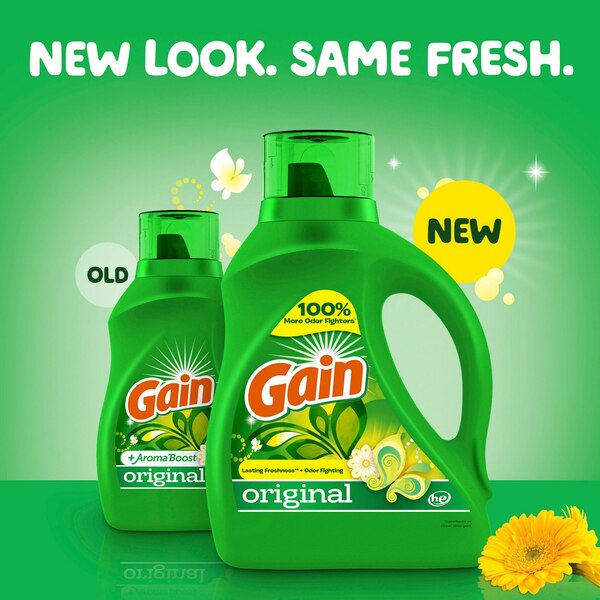 Gain Original Liquid Laundry Detergent + Aroma Boost, 61 Loads, 88 oz
