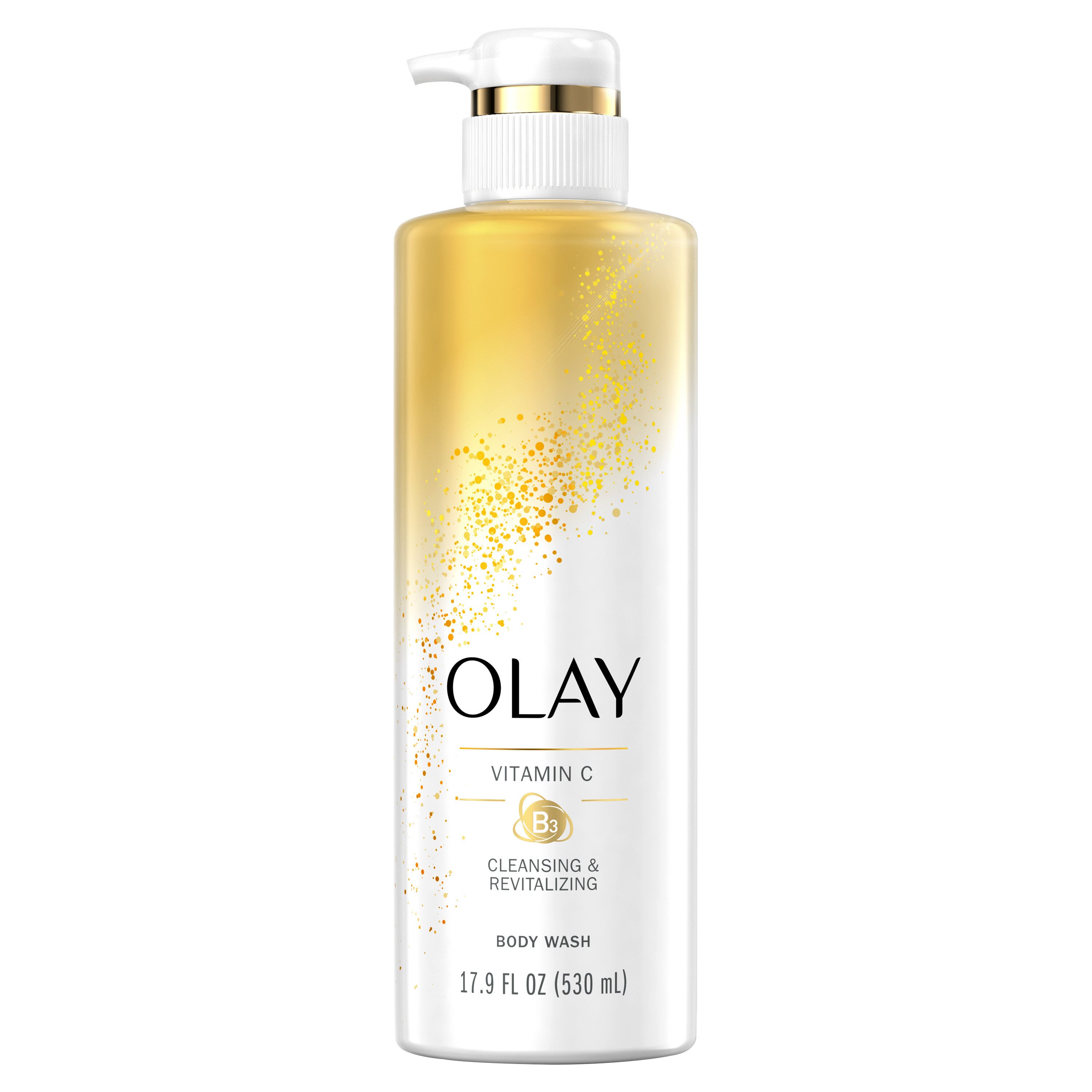 Olay Cleansing & Brightening Body Wash with Vitamin B3 and Vitamin C, 17.9 OZ