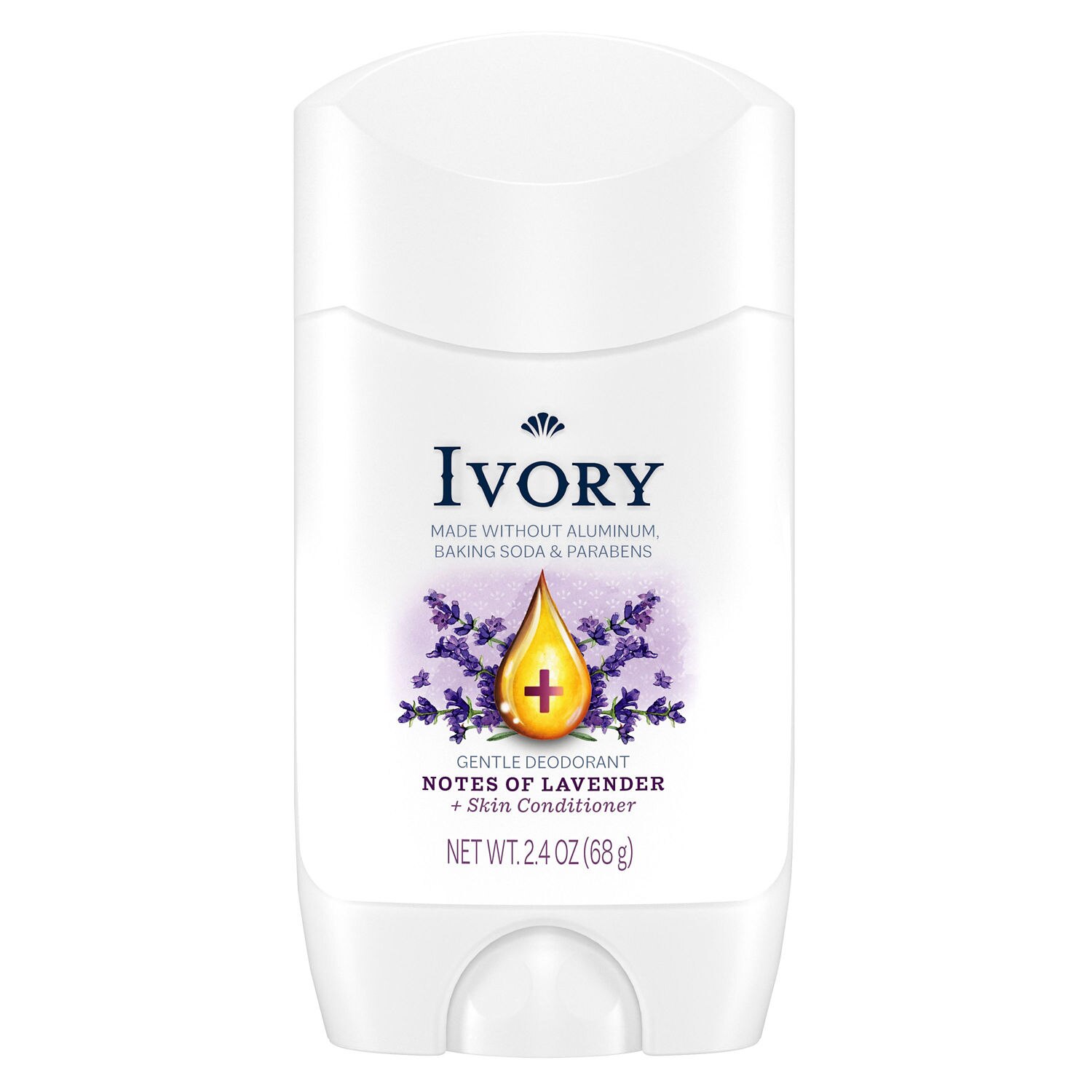 Ivory Gentle Deodorant, Hint of Lavender, 2.4 OZ
