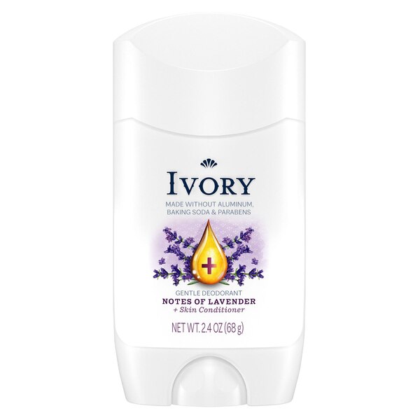 Ivory Gentle Deodorant, Hint of Lavender, 2.4 OZ