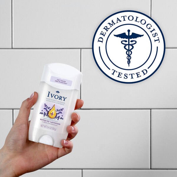 Ivory Gentle Deodorant, Hint of Lavender, 2.4 OZ