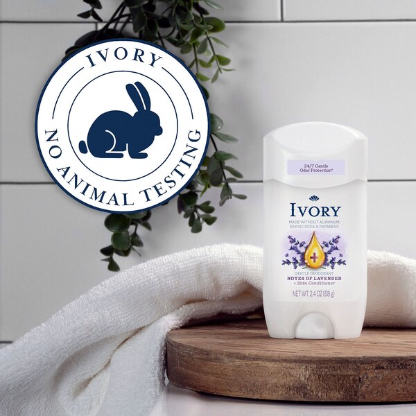 Ivory Gentle Deodorant, Hint of Lavender, 2.4 OZ