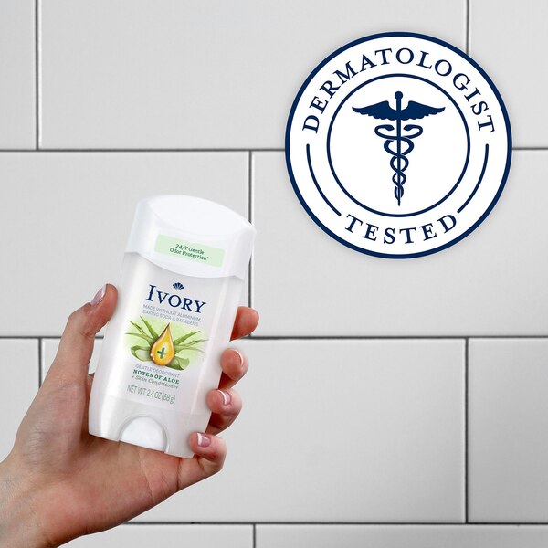 Ivory Gentle Deodorant, Hint of Aloe, 2.4 OZ