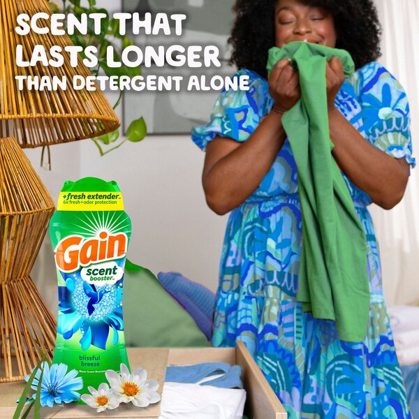 Gain In-Wash Scent Booster Beads, Blissful Breeze Scent, 24 oz