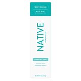 Native Whitening Fluoride Free Toothpaste, Wild Mint & Peppermint Oil, 4.1 OZ, thumbnail image