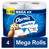 Charmin Ultra Soft Toilet Paper 4 Mega Rolls, thumbnail image
