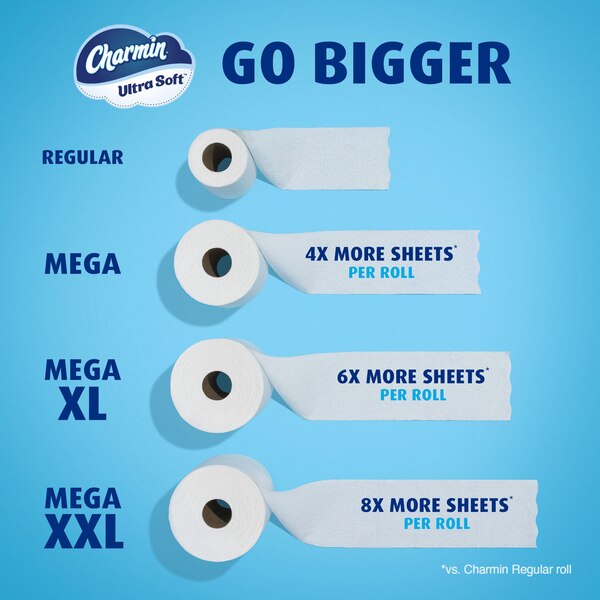 Charmin Ultra Soft Toilet Paper 4 Mega Rolls