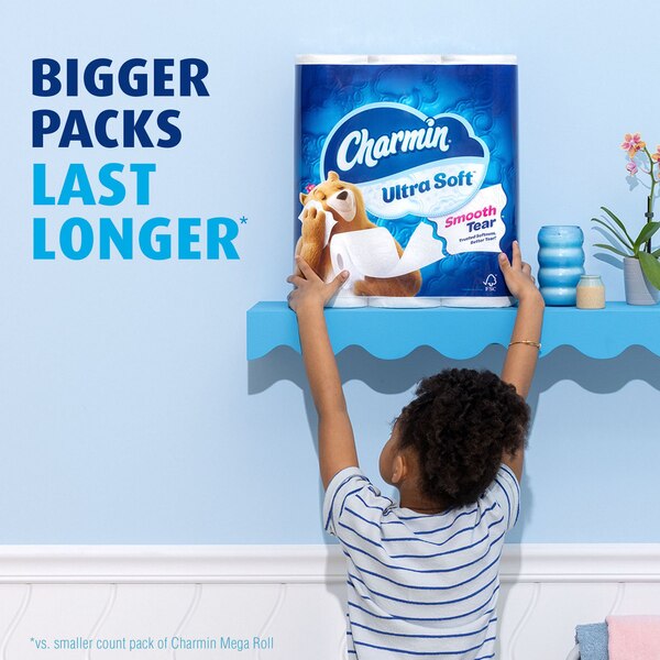 Charmin Ultra Soft Toilet Paper 4 Mega Rolls
