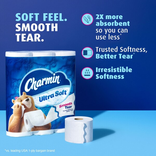 Charmin Ultra Soft Toilet Paper 4 Mega Rolls