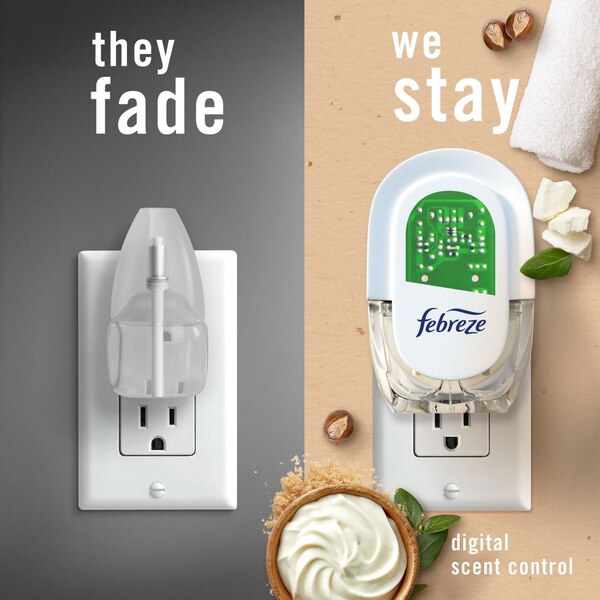 Febreze PLUG Soothe & Restore Air Freshener, Whipped Warm Sugar & Shea Butter, 1 ct