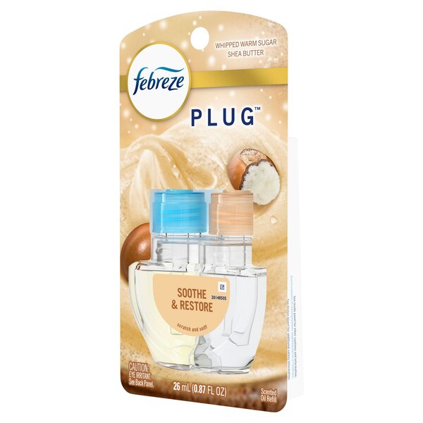Febreze PLUG Soothe & Restore Air Freshener, Whipped Warm Sugar & Shea Butter, 1 ct