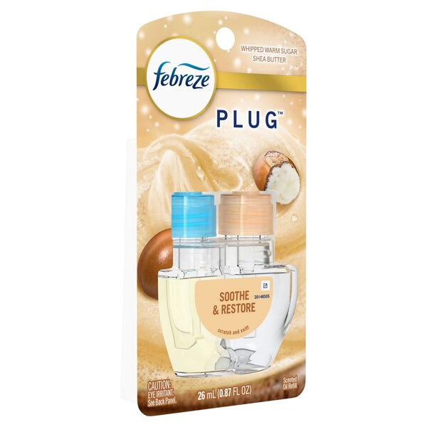 Febreze PLUG Soothe & Restore Air Freshener, Whipped Warm Sugar & Shea Butter, 1 ct