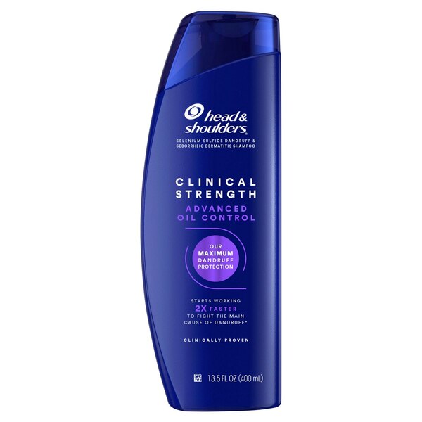 Head & Shoulders Clinical Strength Dandruff Defense + Advanced Oil Control Shampoo, 13.5 OZ