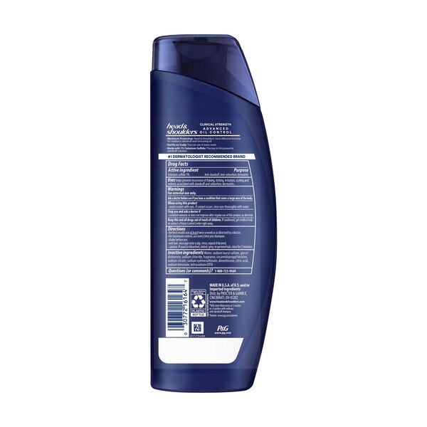 Head & Shoulders Clinical Strength Dandruff Defense + Advanced Oil Control Shampoo, 13.5 OZ