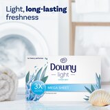 Downy Light Mega Dryer Sheets, Ocean Mist, 80 Count, thumbnail image