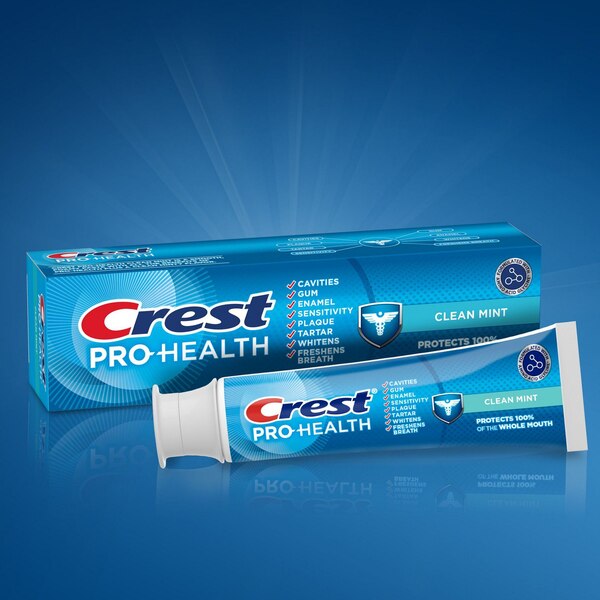 Crest Pro-Health Fluoride Toothpaste for Anticavity, Antigingivitis, and Sensitive Teeth, Clean Mint