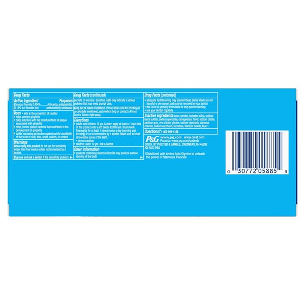 Crest Pro-Health Fluoride Toothpaste for Anticavity, Antigingivitis, and Sensitive Teeth, Clean Mint