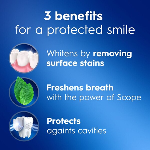 Crest Complete Plus Scope 3-in-1 Anticavity Fluoride Liquid Gel Toothpaste, Minty Fresh, 4.6 OZ