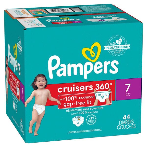 Pampers Cruisers Diapers, Size 7, 44 CT