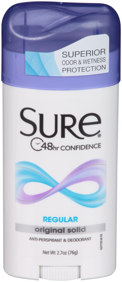 Sure - Desodorante antitranspirante en barra, Regular