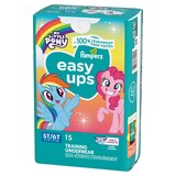 Pampers Easy Ups Training Underwear, Girls, Size 5T-6T, 15 CT, thumbnail image