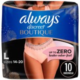 Always Discreet Boutique Incontinence and Postpartum Underwear for Women Maximum Protection, thumbnail image
