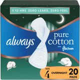 Always Pure Cotton Pads, Size 4, 20 CT, thumbnail image