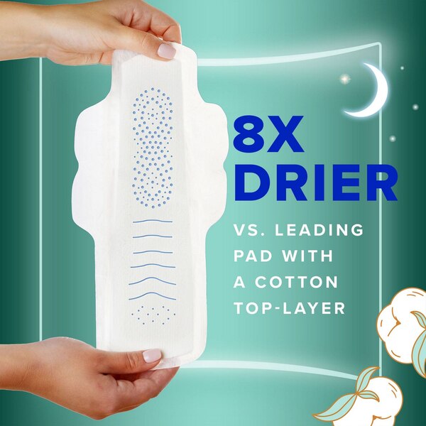 Always Pure Cotton Pads, Size 4, 20 CT