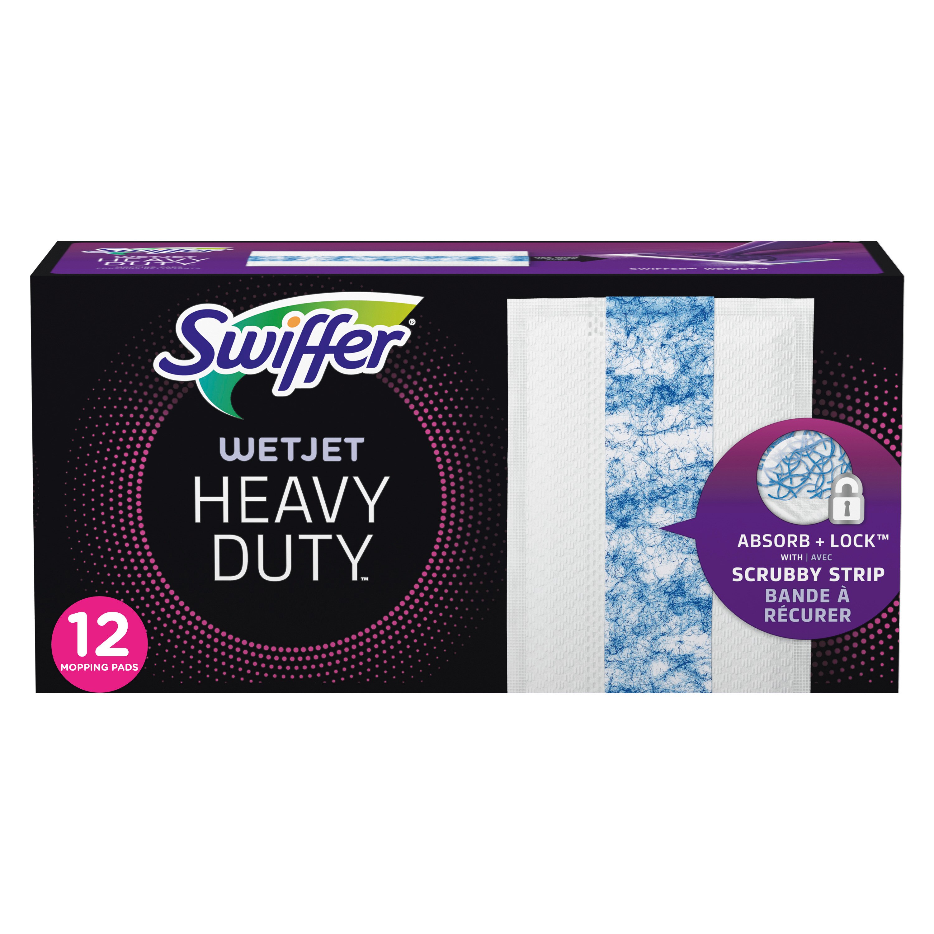 Swiffer WetJet Heavy Duty Mopping Pads Refills, 12 CT