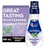 Crest 3D White Brilliance Alcohol Free Whitening Mouthwash, Clean Mint, 16.9 OZ, thumbnail image