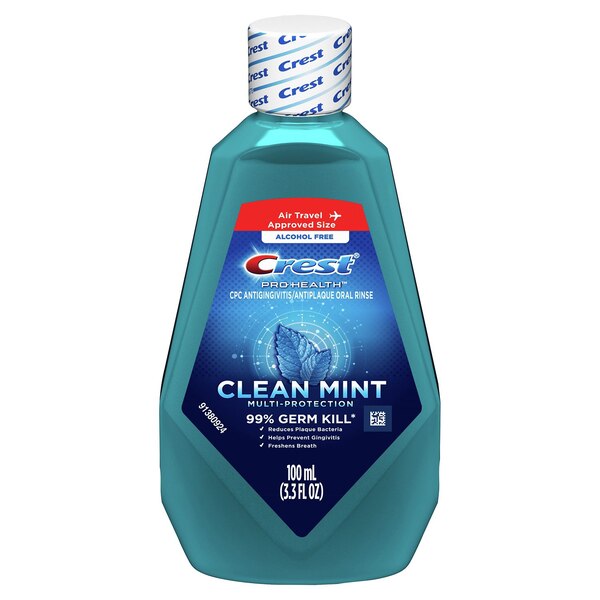 Crest Pro-Health Multi-Protection Mouthwash, Clean Mint, 3.3 OZ