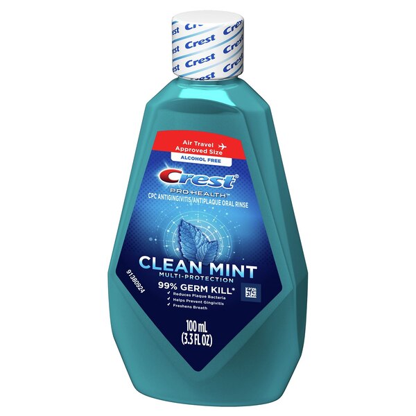 Crest Pro-Health Multi-Protection Mouthwash, Clean Mint, 3.3 OZ