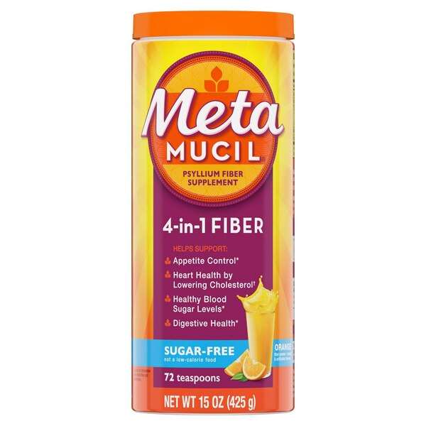 Metamucil 4-in-1 Psyllium Fiber Sugar-Free Powder