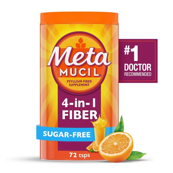 Metamucil 4-in-1 Psyllium Fiber Sugar-Free Powder