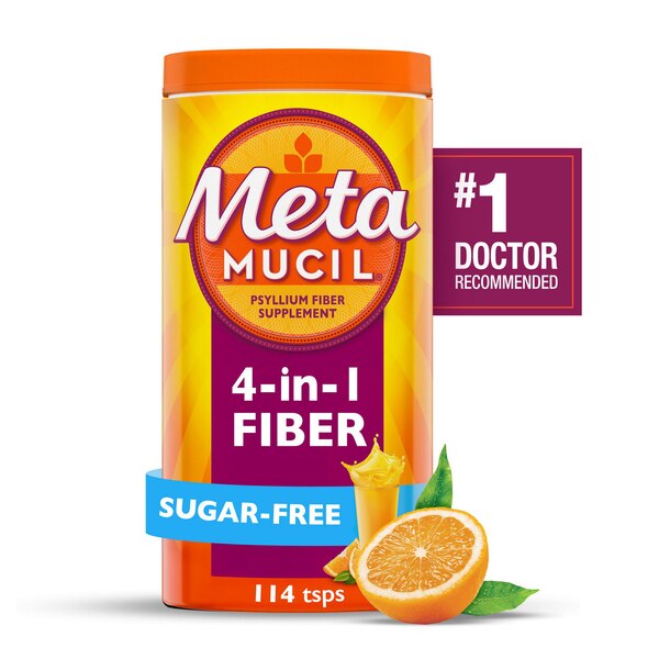 Metamucil 4-in-1 Psyllium Fiber Sugar-Free Powder