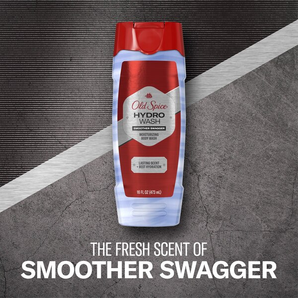 Old Spice Hydro Wash Hydrating Body Wash, Smoother Swagger, 16 OZ