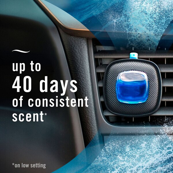 Febreze Car Luxe Air Freshener Vent Clip, Ocean Scent
