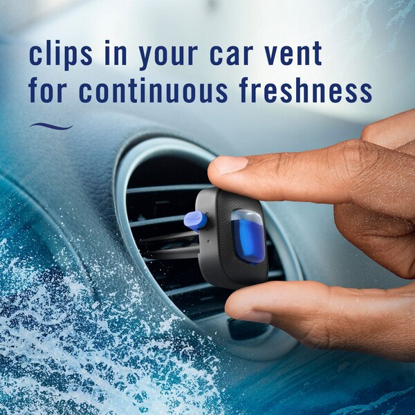 Febreze Car Luxe Air Freshener Vent Clip, Ocean Scent