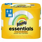 Bounty Essentials Select-A-Size Paper Towels, White, 6 Big Rolls = 8 Regular Rolls, 6 Count, thumbnail image 1 of 17