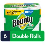 Bounty Select-A-Size Paper Towels, 6 Double Rolls, White, 90 Sheets Per Roll, thumbnail image