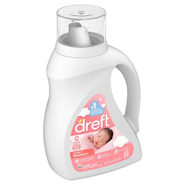 Dreft Liquid Laundry Detergent, Stage 1: Newborn Baby