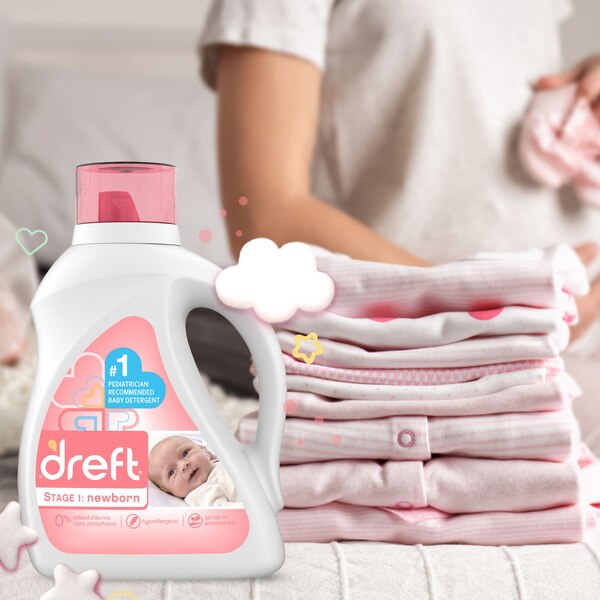 Dreft Liquid Laundry Detergent, Stage 1: Newborn Baby