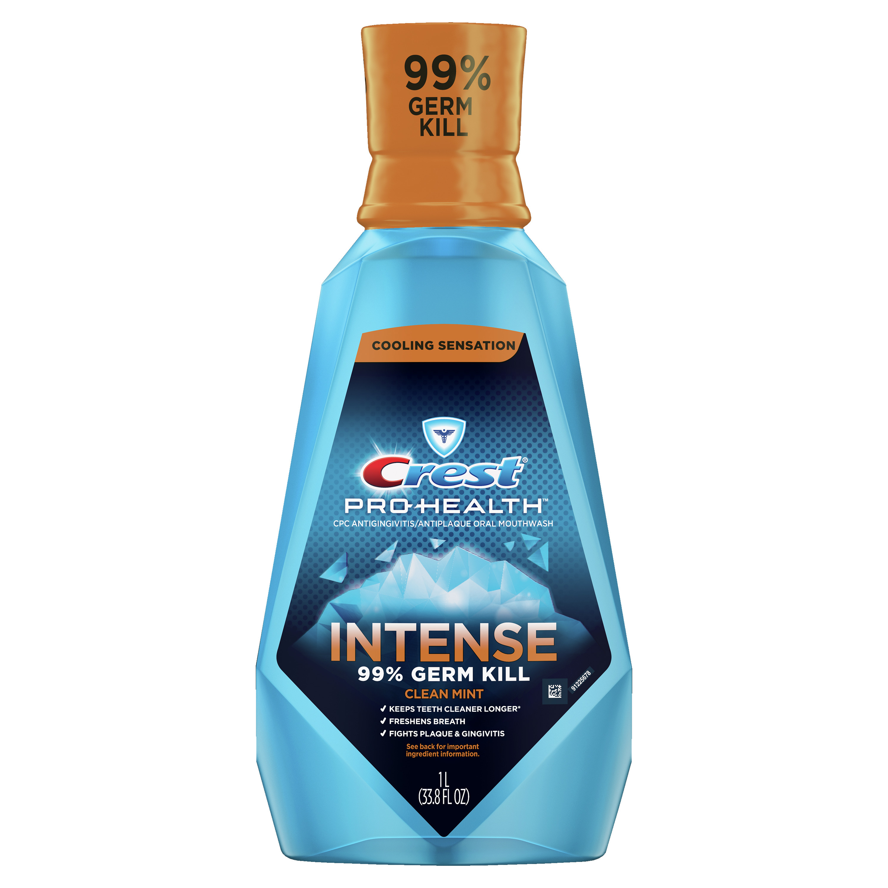 Crest Pro-Health Intense - Enjuague bucal, Clean Mint, 1 L (33.8 oz líq.)