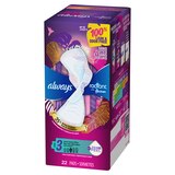 Always Radiant Pads, with Wings, Scented, Size 3, 22 CT, thumbnail image 2 of 9