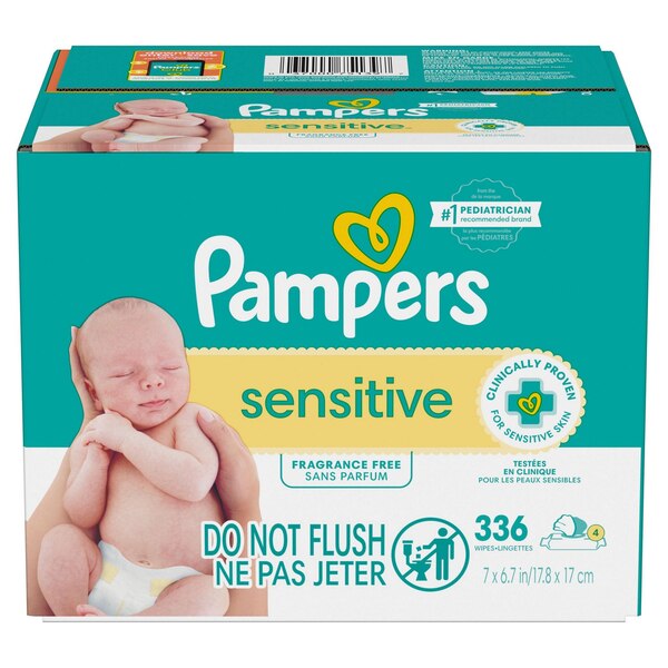 Pampers Sensitive Baby Wipes, 336 CT