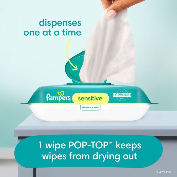 Pampers Sensitive Baby Wipes, 336 CT