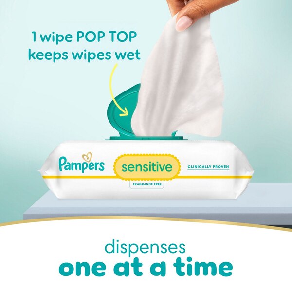 Pampers Sensitive Baby Wipes, 336 CT