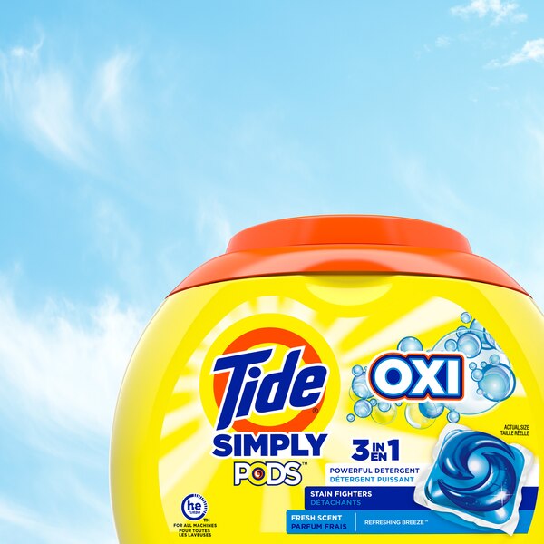 Tide Simply PODS + Oxi Liquid Laundry Detergent Pacs, 13 ct