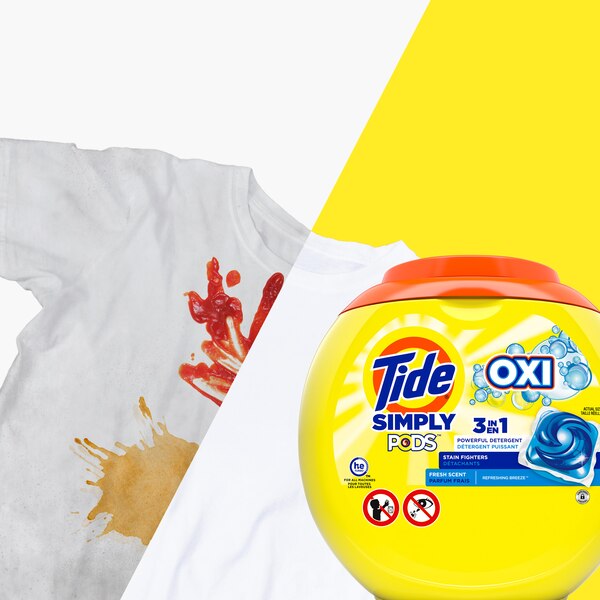 Tide Simply PODS + Oxi Liquid Laundry Detergent Pacs, 13 ct