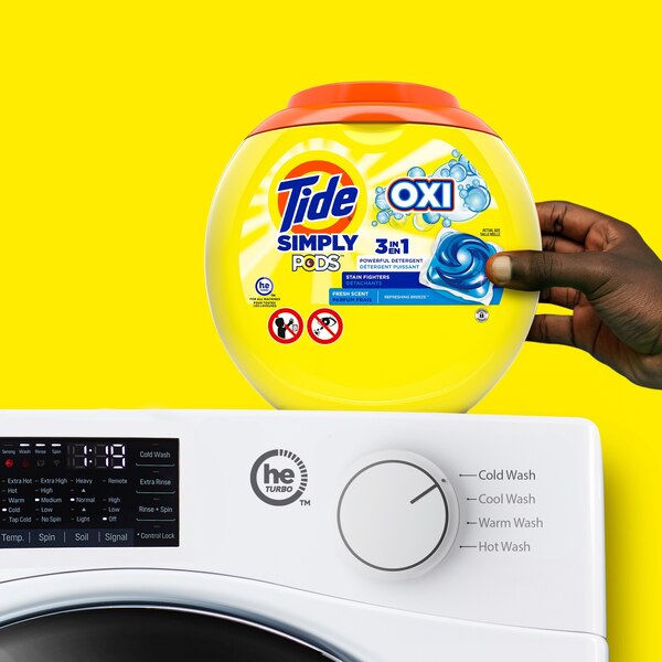 Tide Simply PODS + Oxi Liquid Laundry Detergent Pacs, 13 ct